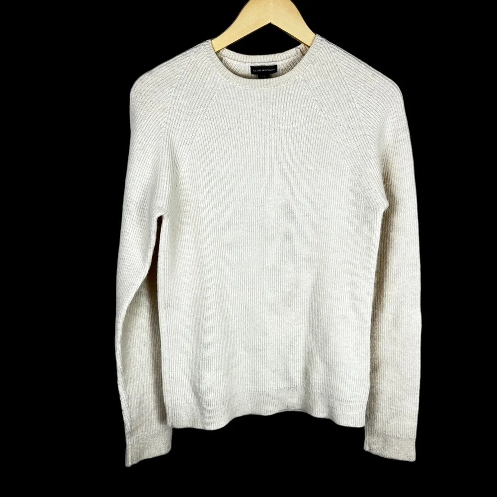 Club Monaco Alpaca Sweater‎ ivory classic minimalist size M